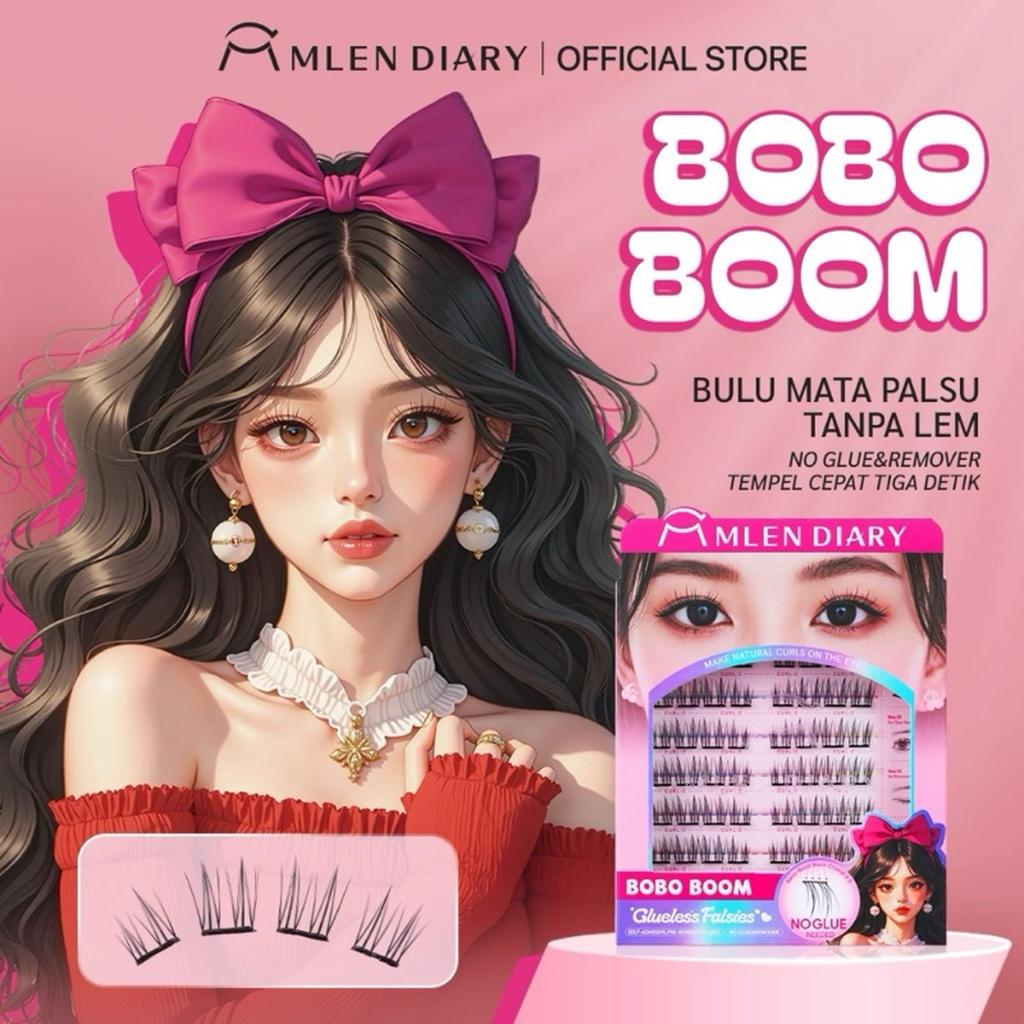 MLEN DIARY BOBO BOOM GLUELESS INDIVIDUAL FALSIES // BULU MATA TANPA LEM