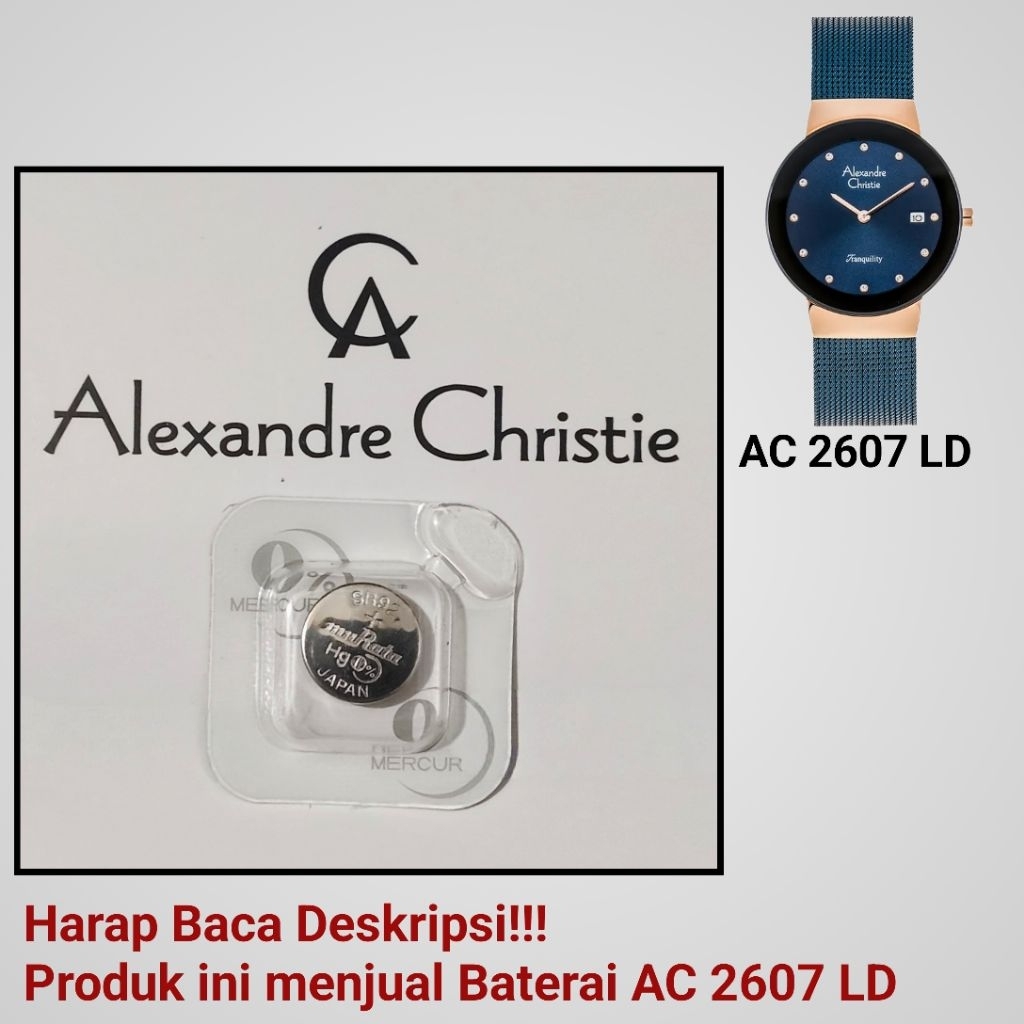 Baterai Jam Tangan Alexandre Christie AC 2607 LD