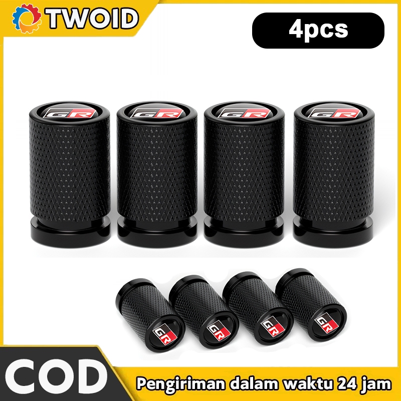 4pcs Tutup Pentil Ban Sport Full CNC Bisa Untuk Mobil Motor Universal / Tutup Pentil Ban Mobil Motor