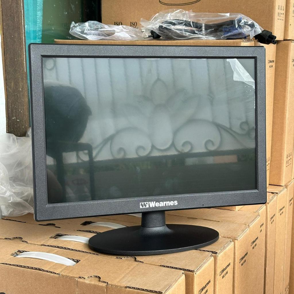 Wearnes Monitor LED HD 15.6 Inch WL16W Port HDMI VGA Cocok Untuk PC CCTV Kasir Slim Hemat Daya Multi