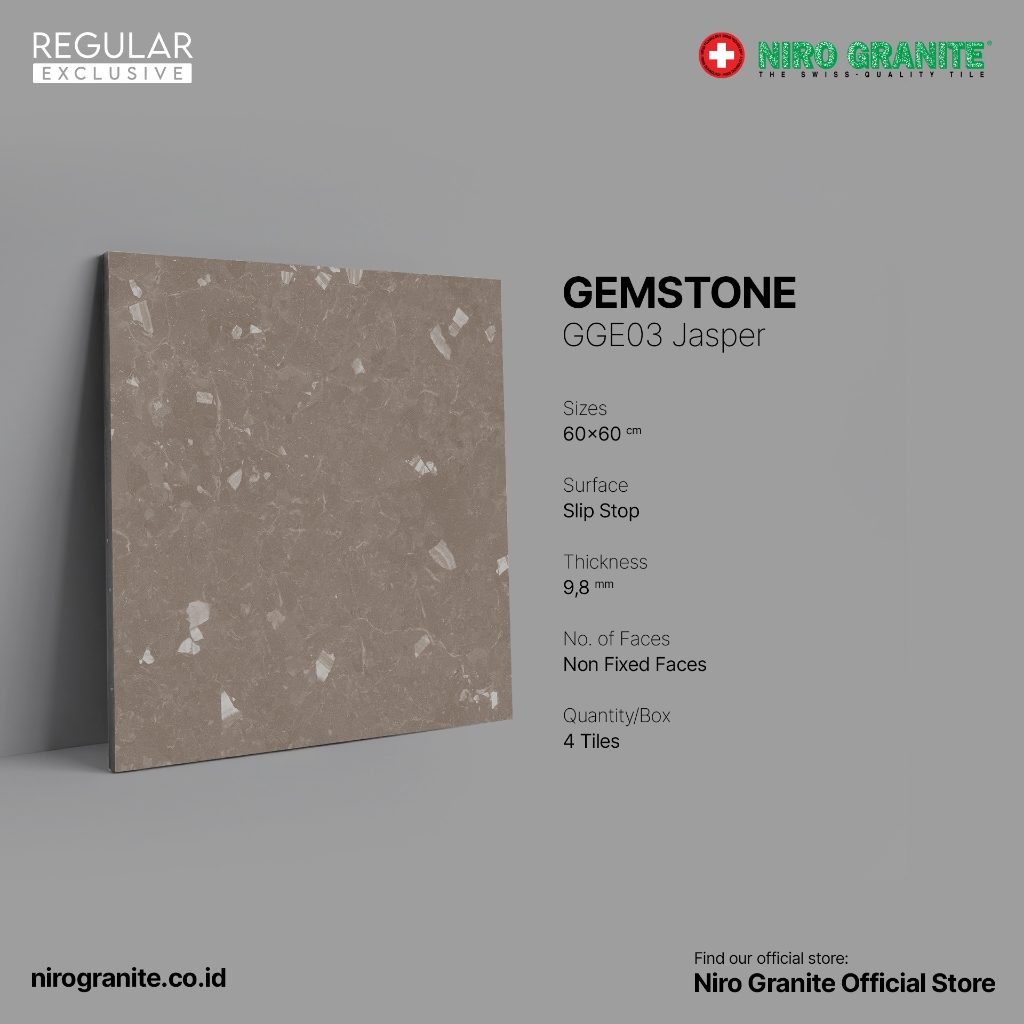 NIRO GRANITE 1st Grade - Gemstone GGE03 - Slip Stop - 60 x 60