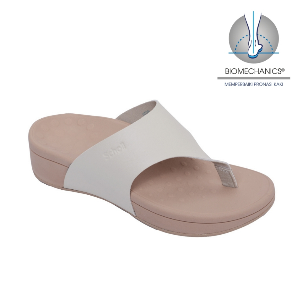 Scholl Biom Blyss Ivory Sandal Wanita