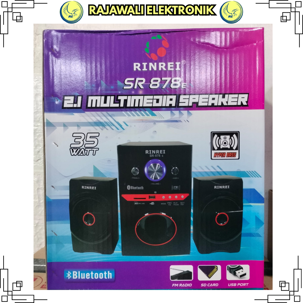 INSTANT Speaker Bluetooth Rinrei SR878E SR878N FM Radio