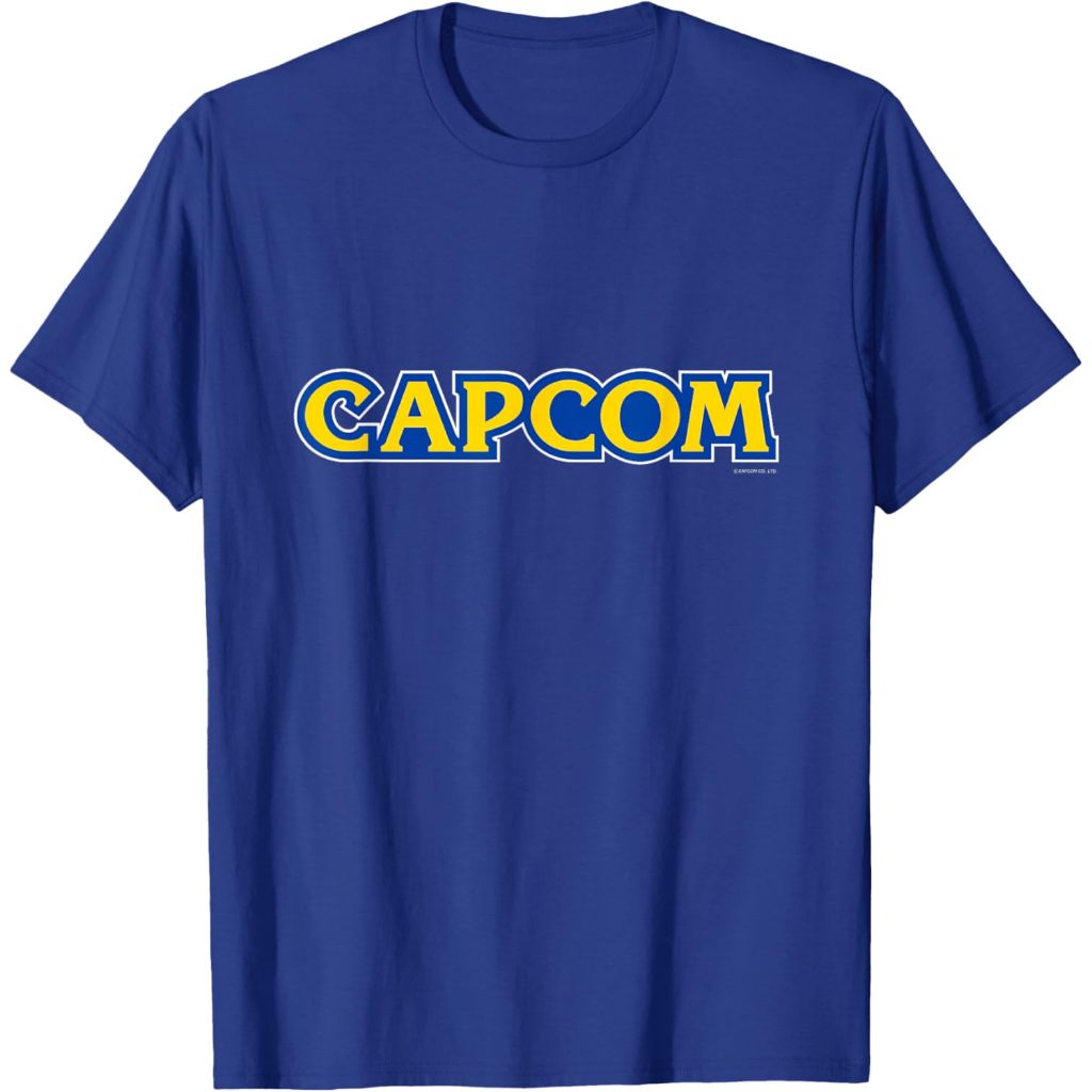 Kaos CAPCOM Logo T-Shirt – Baju Vintage 90s Retro Pria Wanita Unisex Cotton Combed 24s