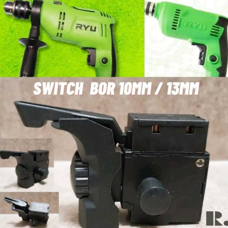 Saklar Bor RYU saklar bolak balik switch bor 10 mm & 13 mm Original saklar swit impact driil RYU Ber