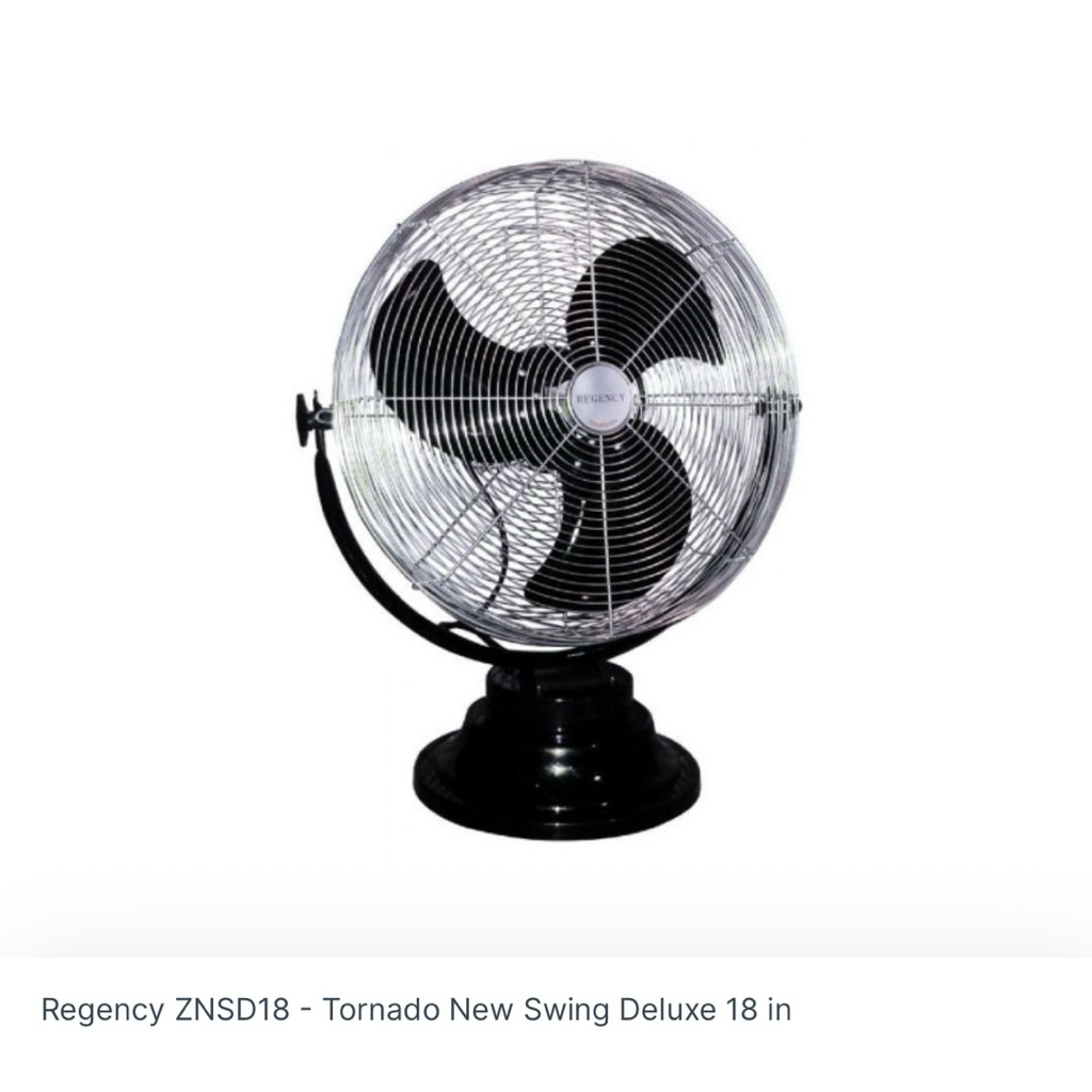 Kipas Angin Regency Tornado Fan Swing Deluxe - NSD16 / NSD 20