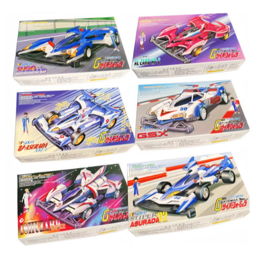 Rep Tamiya Mini 4wd Merk Daxing Cyber Formula GPX Series Asurada GSX Super Asurada AlZard Sugo Garla