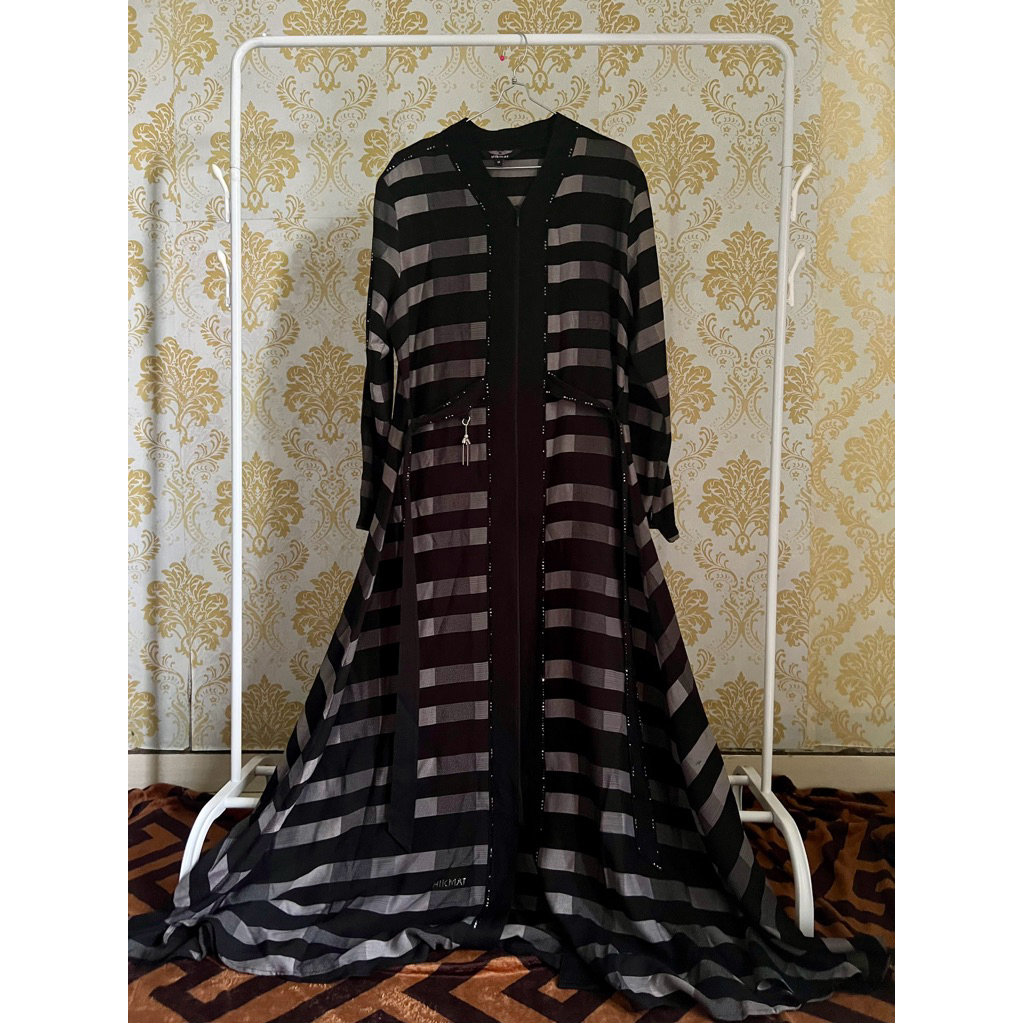 PL HIKMAT ABAYA FASHION ORI SIZE L