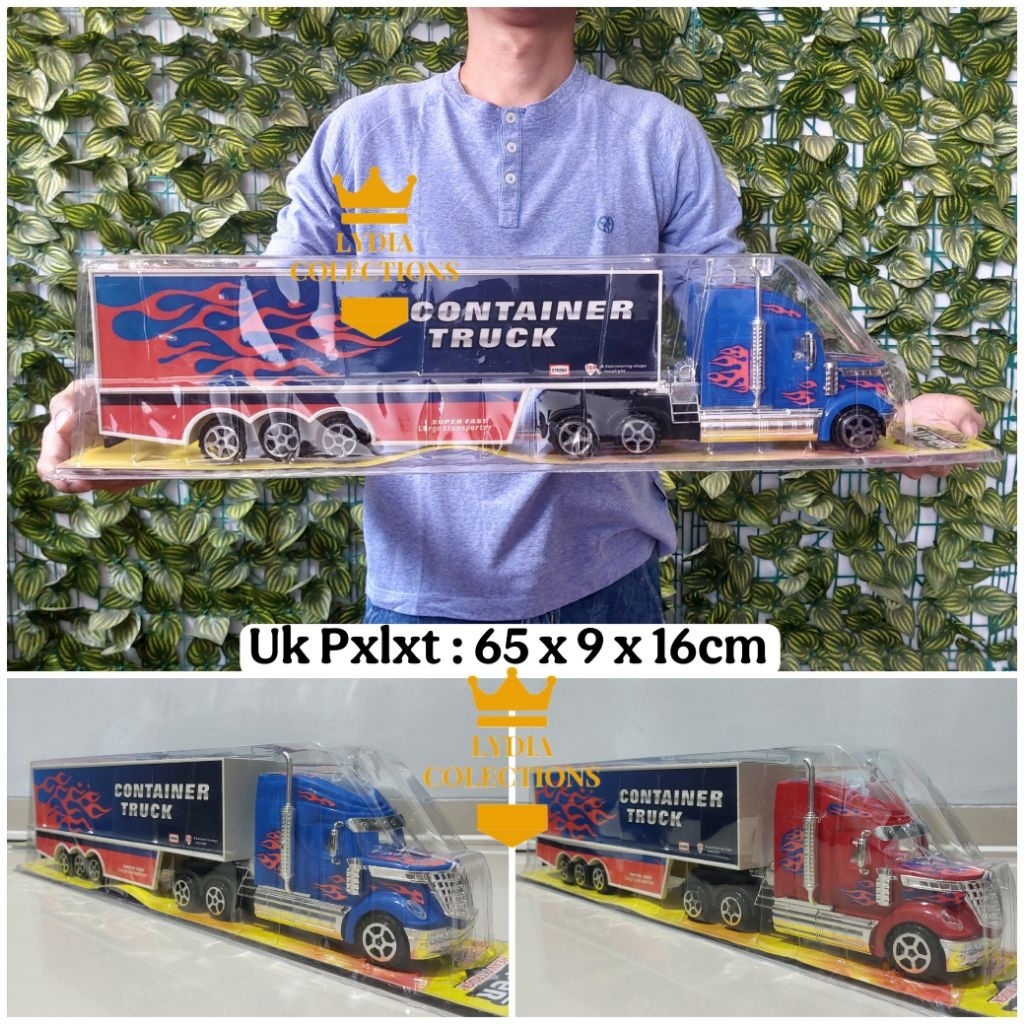 Mainan Truk Box Kontainer Muatan Mobil Mobilan Anak
