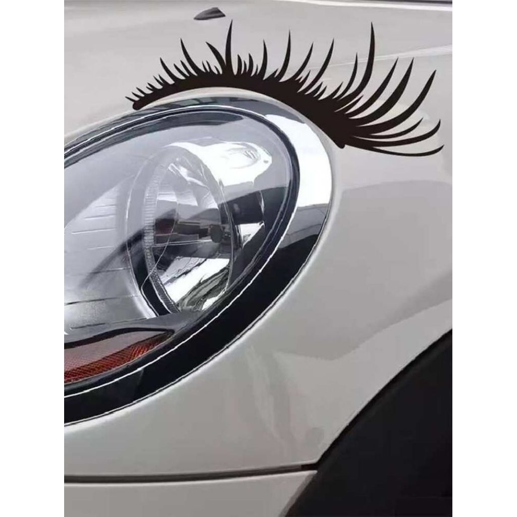 Sticker alis mata variasi lampu mobil keren stiker eyelash variasi mobil keren tahan lama
