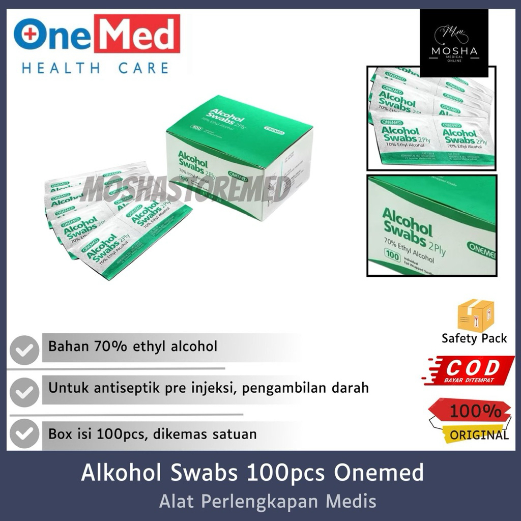 ONEMED-Alkohol Swab Box Tissue Alkohol