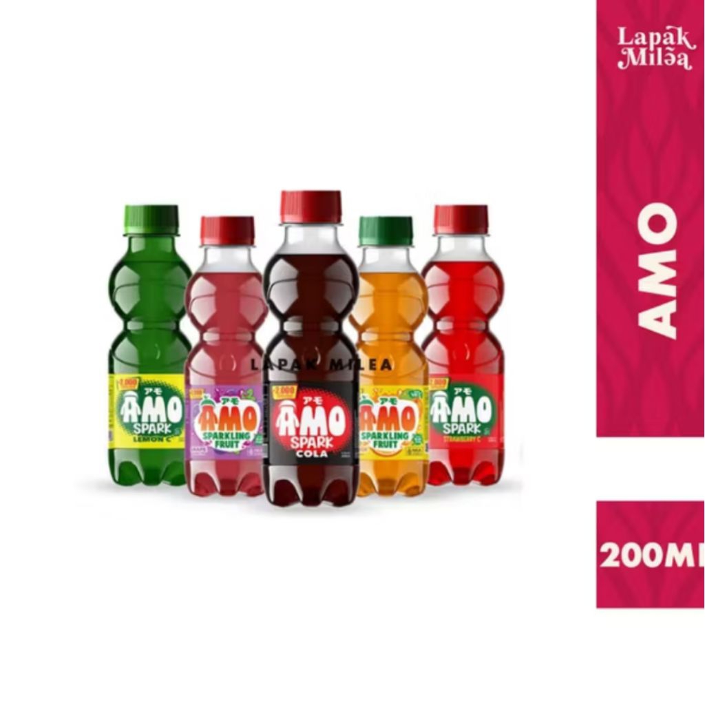 AMO spark vitamin c, minuman soda lokal 200 ml