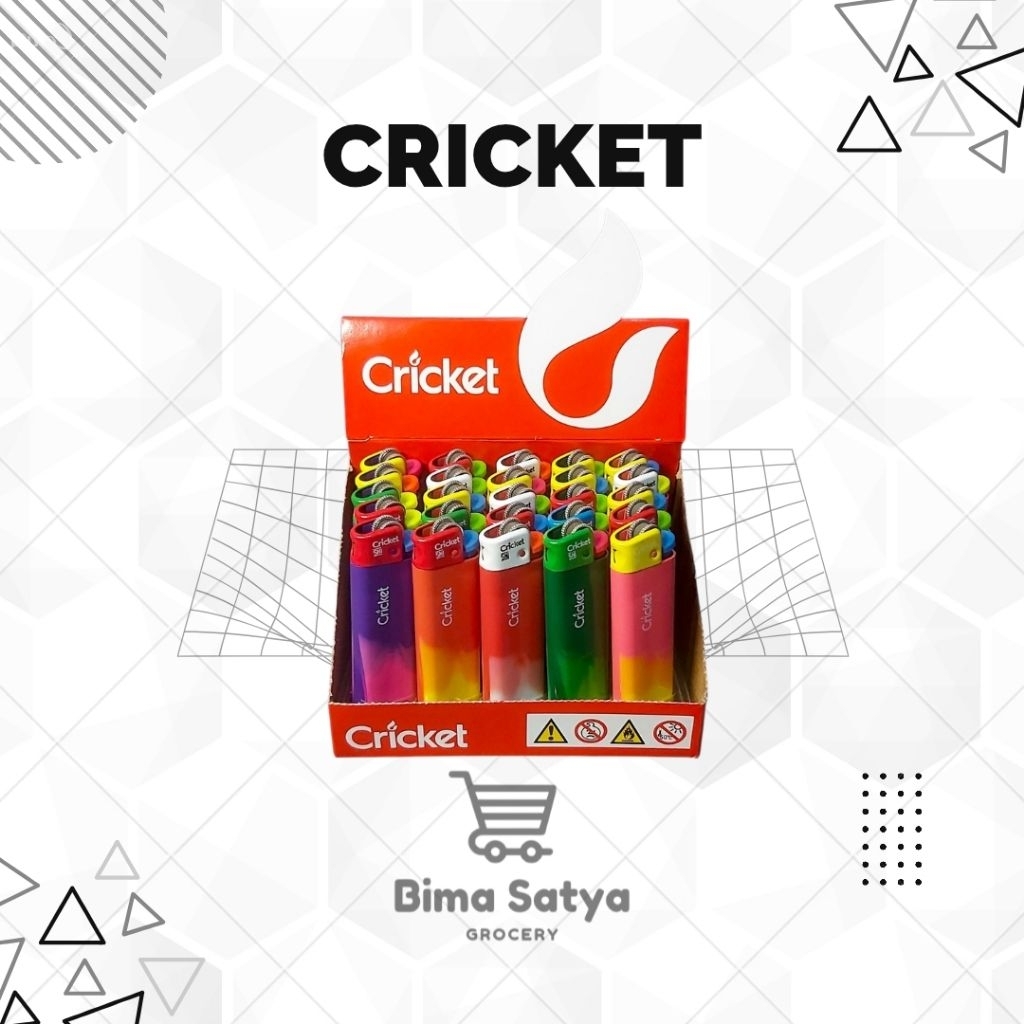 Korek Api Cricket / Lighter Cricket Fusion Circus 100% Original Harga 1 box isi 25 pcs
