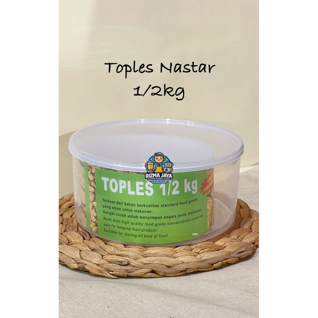 [6pcs] Toples Plastik Nastar Jajan Kue Lebaran Anti Pecah 1/2kg