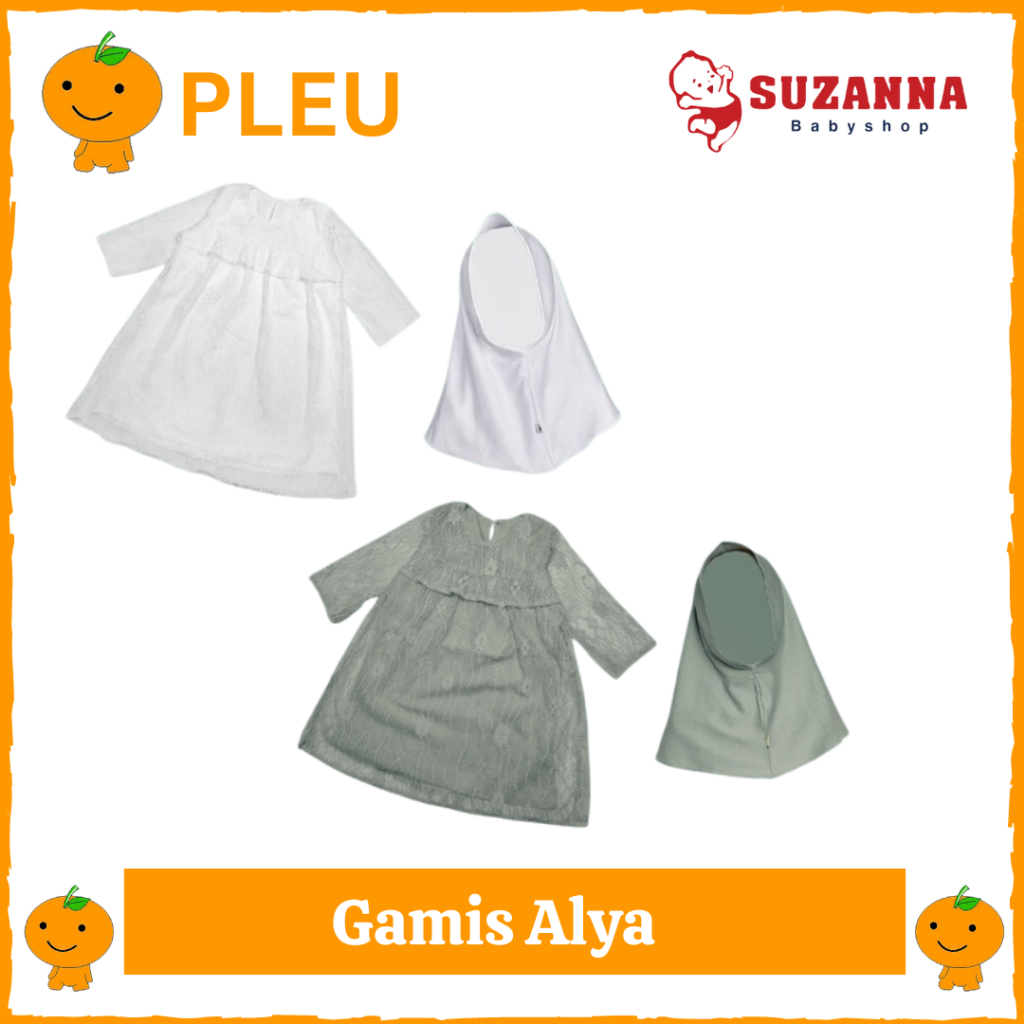 PLEU Gamis Alya - Dress Gamis Anak Perempuan