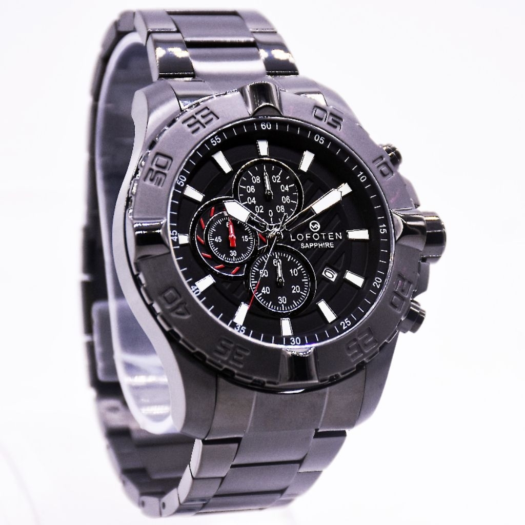 Jam Tangan Pria LOFOTEN 6512 Chrono Aktif Stainless Steel