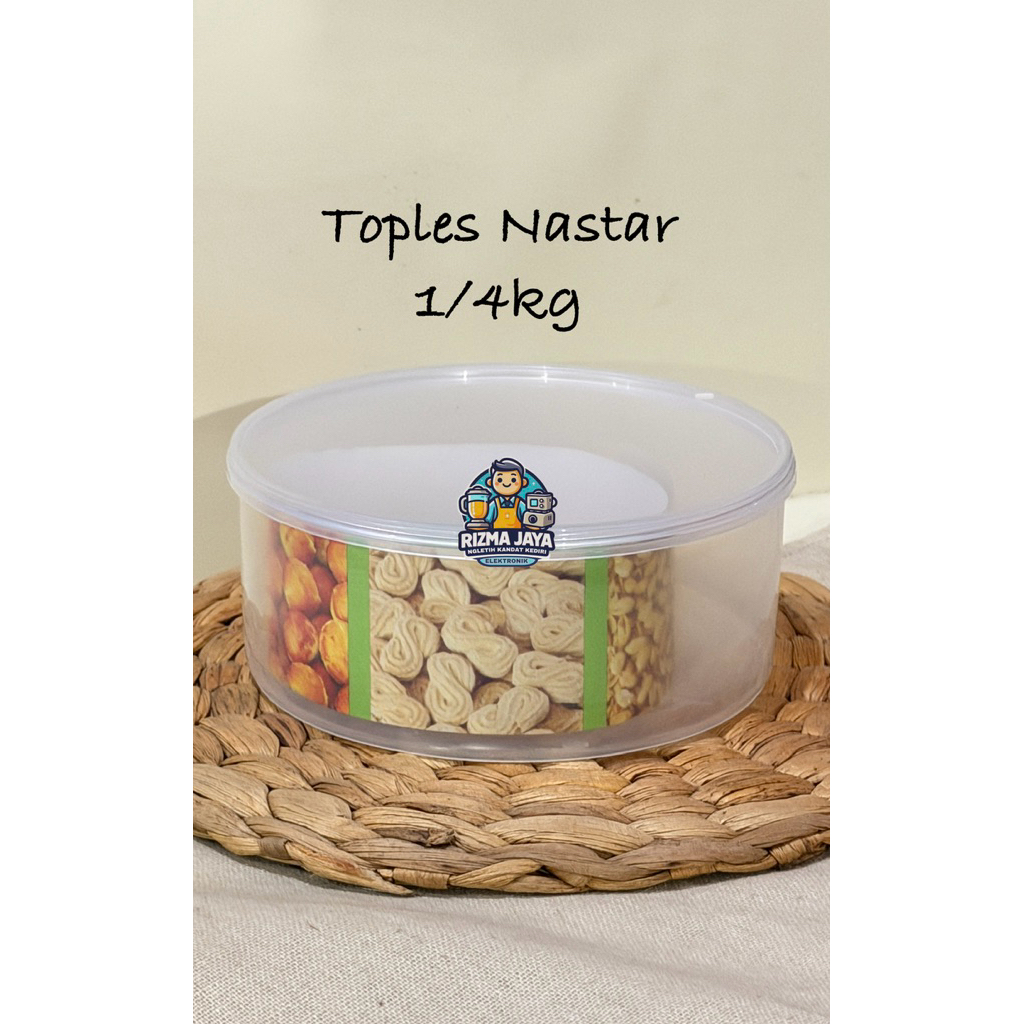 [6pcs] Toples Plastik Nastar Jajan Kue Lebaran Anti Pecah 1/4kg
