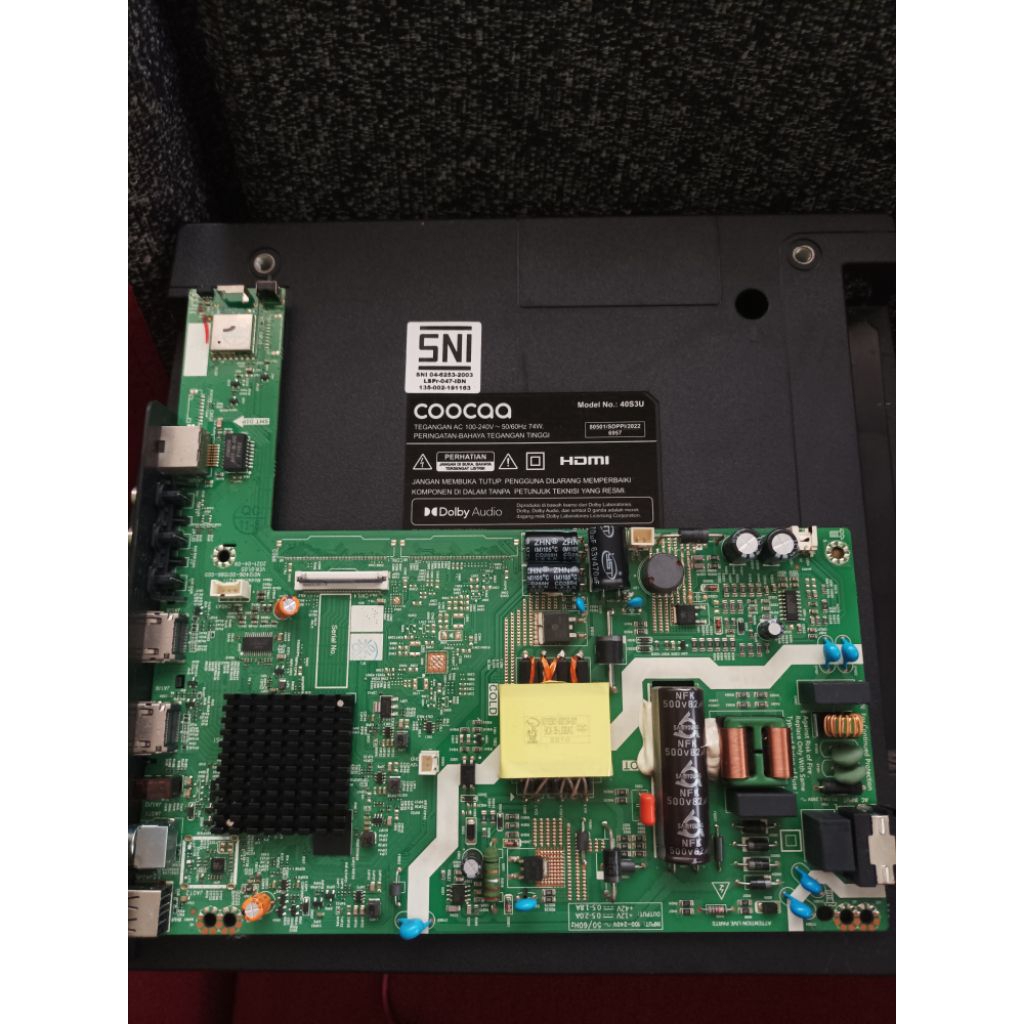 Mb mainboard tv smart coocaa 40s3u