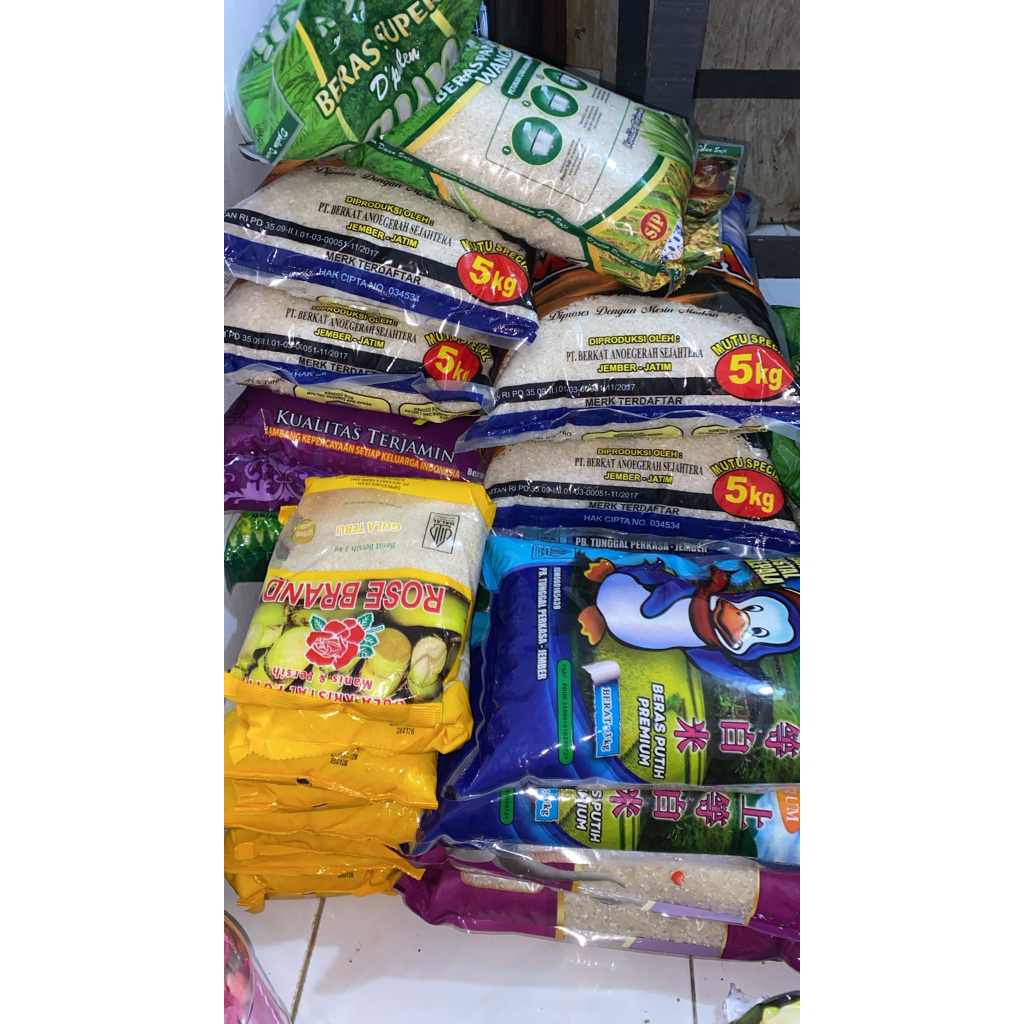 Beras 3 & 5 Kg (Area Surabaya)