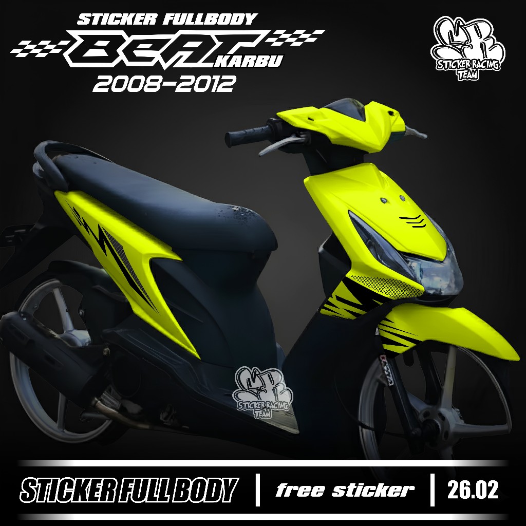 Baru Decal Sticker Full Body Honda Beat Karbu Tahun 2008 2009 2010 2011 2012 Decal Sticker Full Body