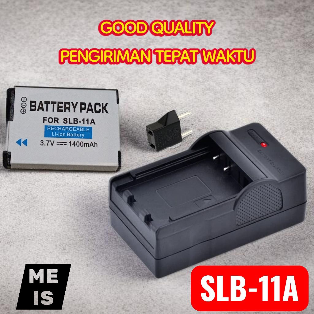 Baterai & Charger Samsung SLB11A WB610 WB650 WB650 WB660 WB700 Batre Casan SLB-11A