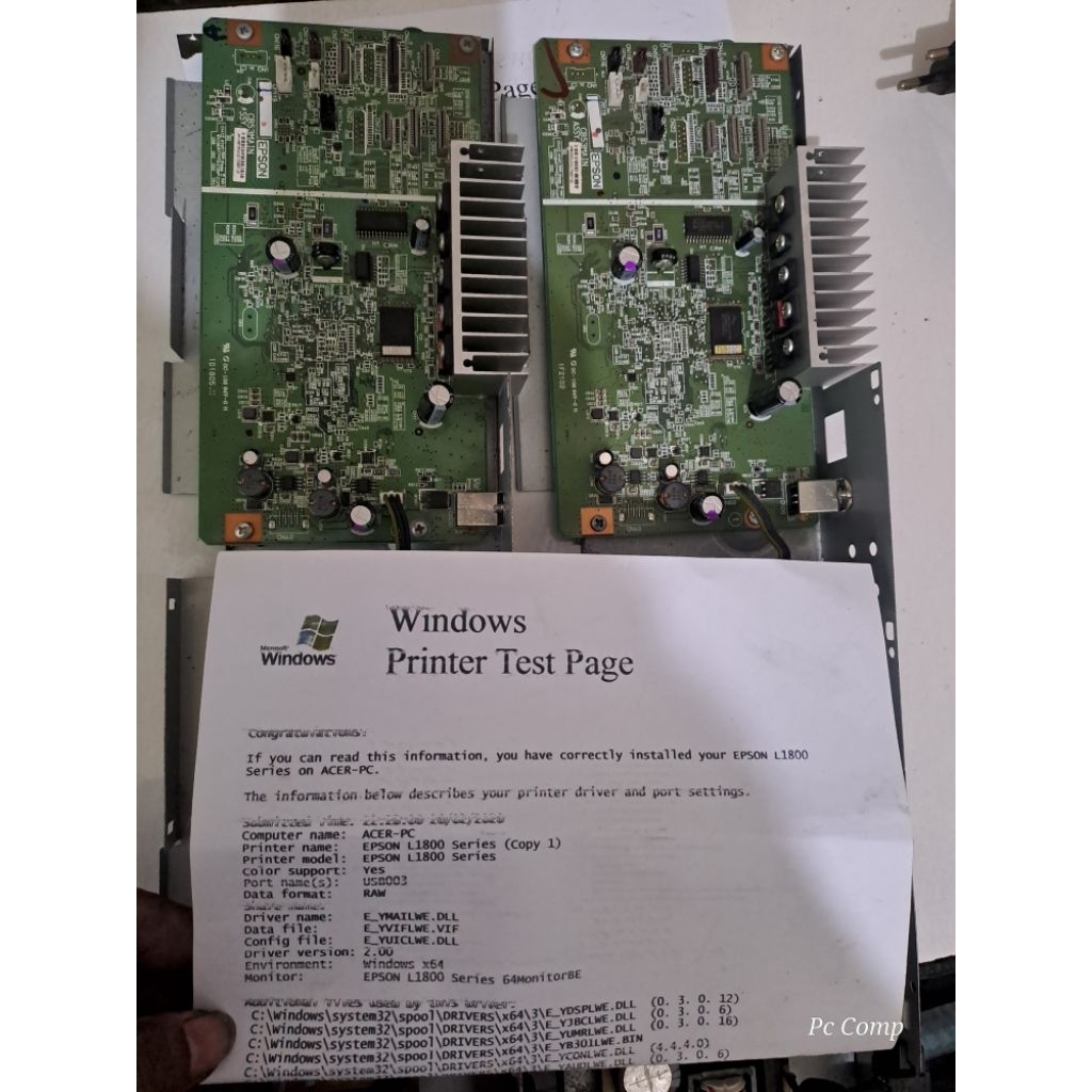 mainboard epson l1800 bekas original copotan unit