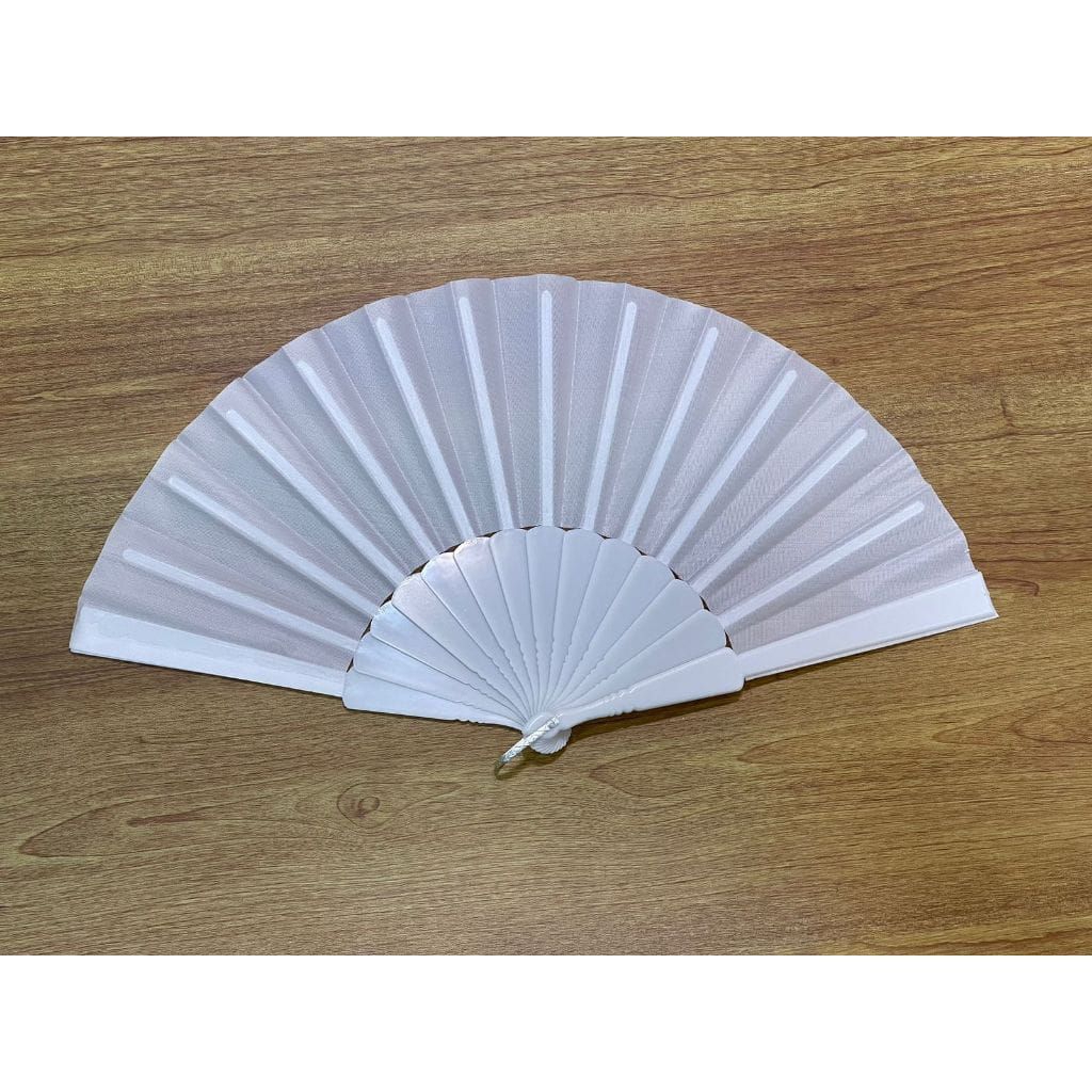Kipas Tangan Lipat Jumbo Warna Putih