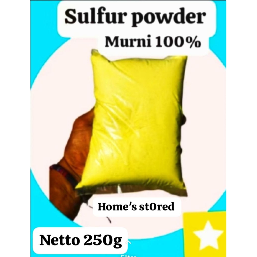 sulfur powder belerang bubuk sulfur beauty and soap 250gram