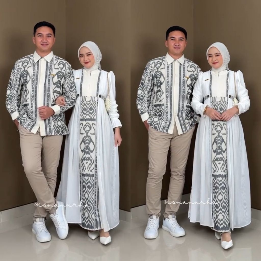 TENUN IKAT - ZAINAYA DRESS TENUN - BAJU TENUN COUPLE