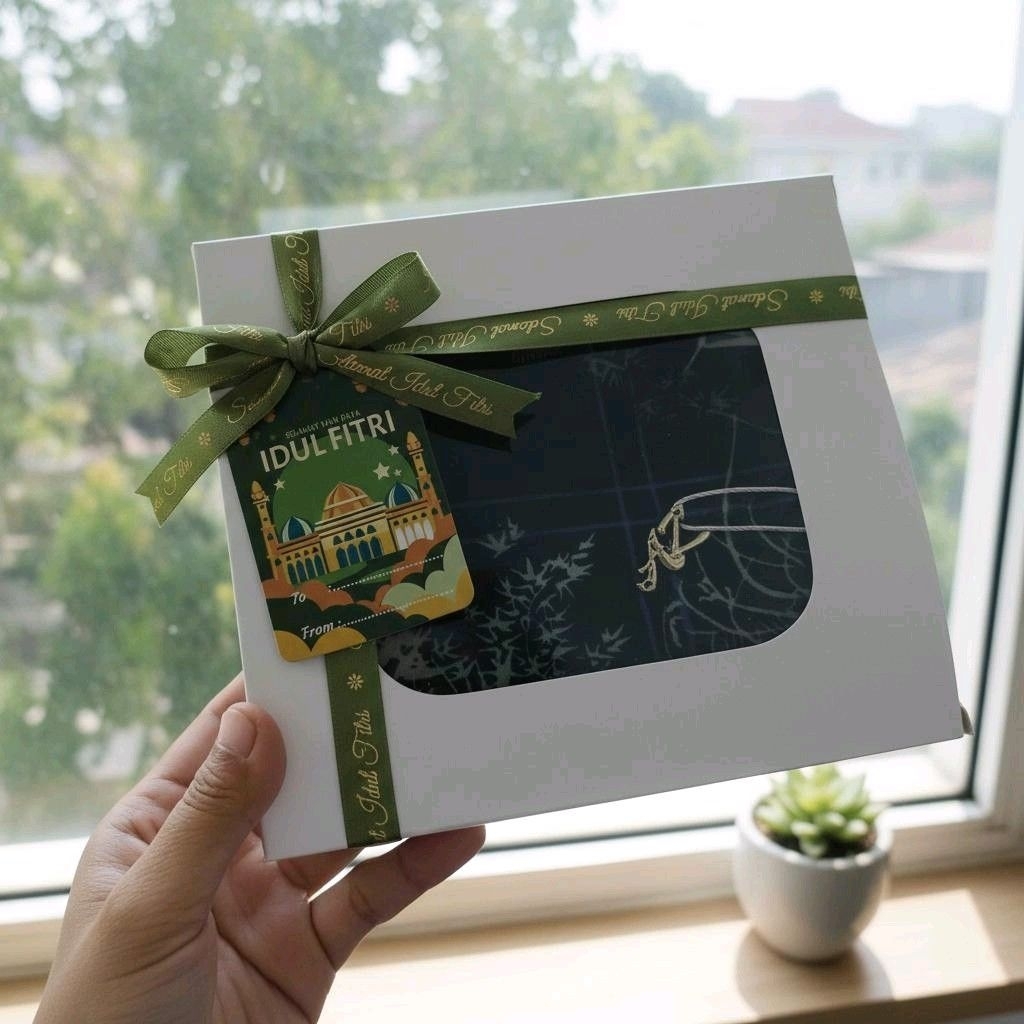 Hampers Idhul Fitri THR Gift Box Lebaran Hampers Hijab Motif