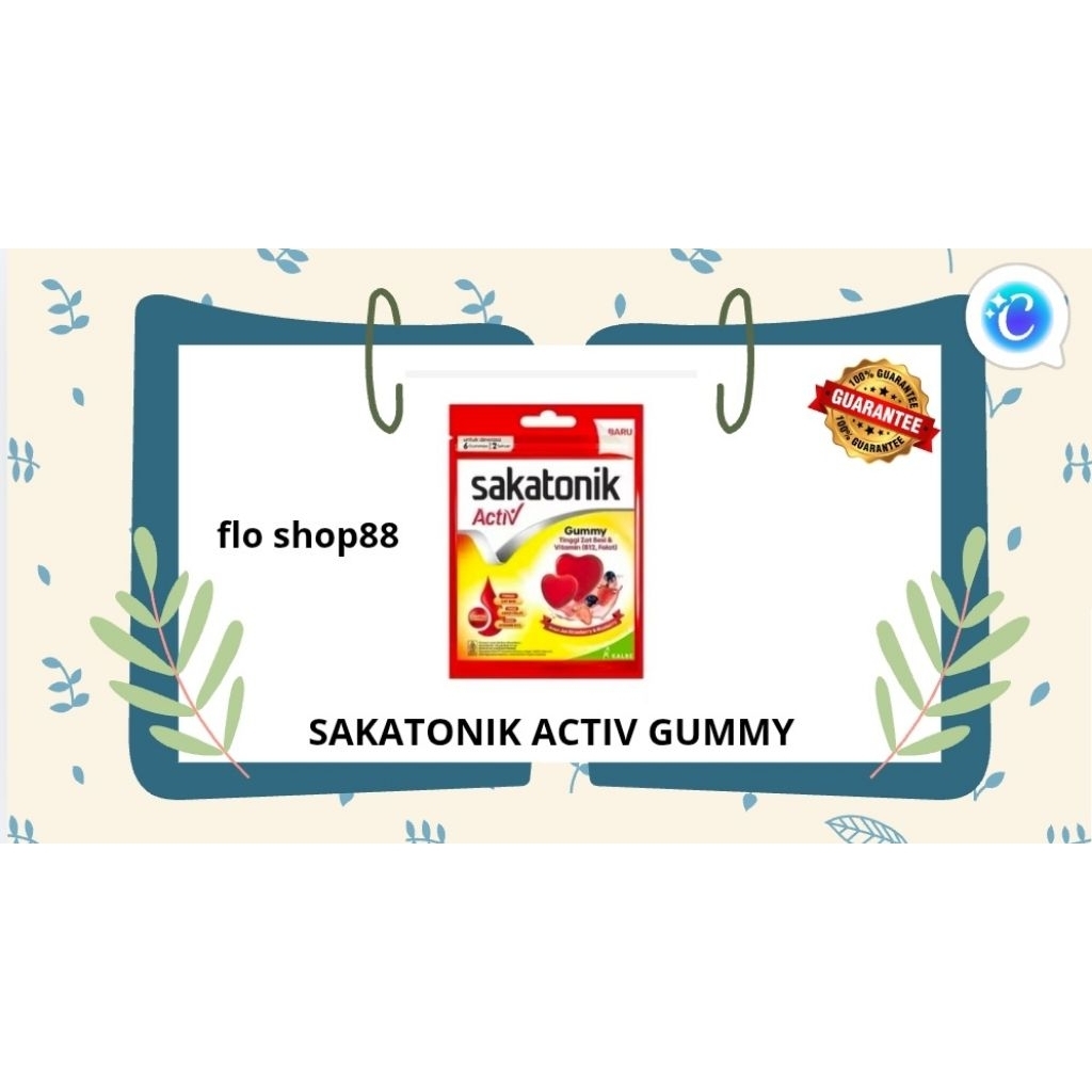 SAKATONIK ACTIV GUMMY / SAKATONIK ACTIV GUMMY PENAMBAH DARAH / SAKATONIK ACTIV GUMMY ANAK / SAKATONI