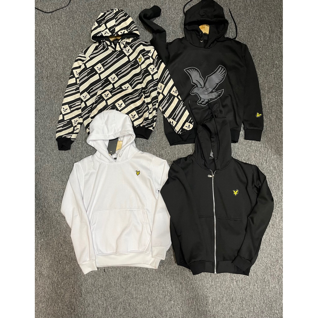 Hoodie lyle and scott grafic hitam