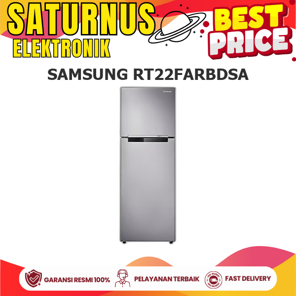 SAMSUNG RT22FARBDSA KULKAS 2 PINTU SIDE BY SIDE SMART INVERTER  All-around Cooling 234L RT22FARBDSA 