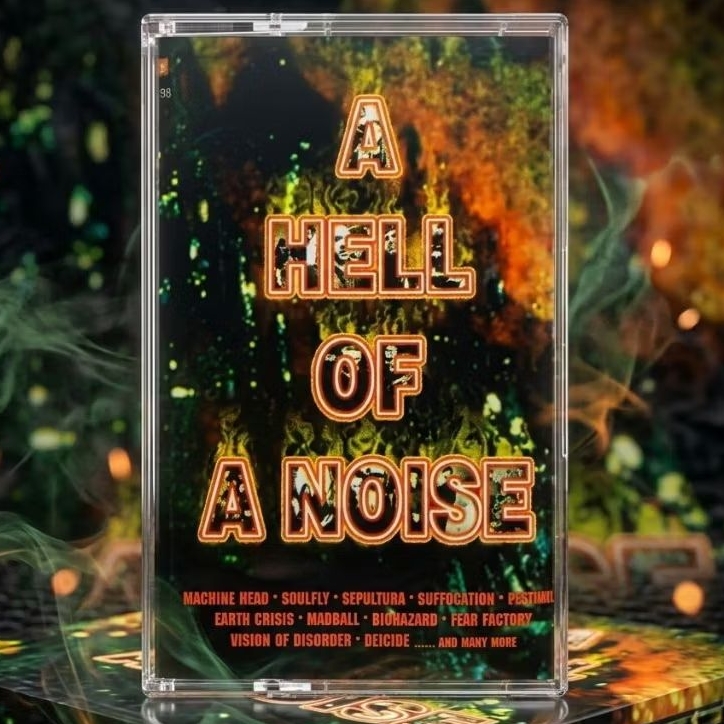 Kaset A Hell Of Noise (Cover Dalam Ada Coretan) / Sepultura, Suffocation, Obituary, Biohazard dll