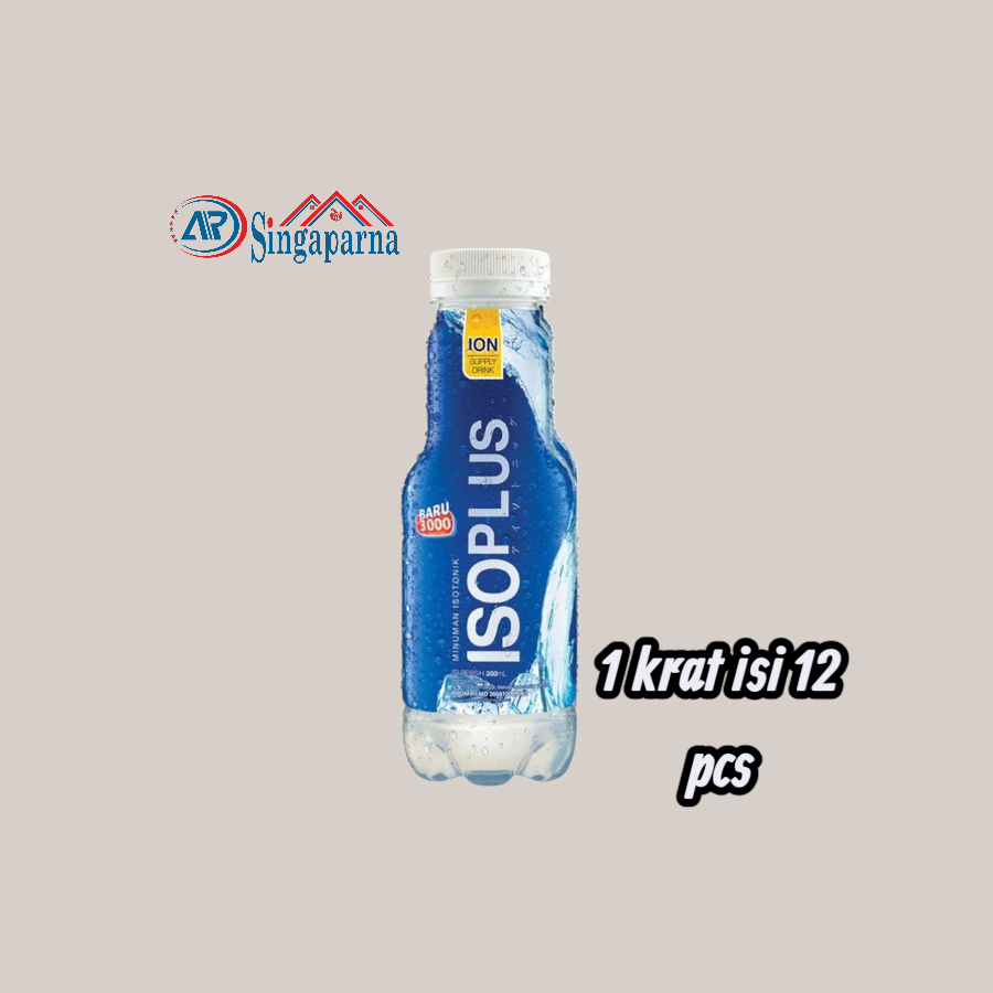 Minuman Isotonik ISOPLUS 12 Botol 350ml - Merehidrasi Tubuh, Menyeimbangkan Ion, Mudah Diserap