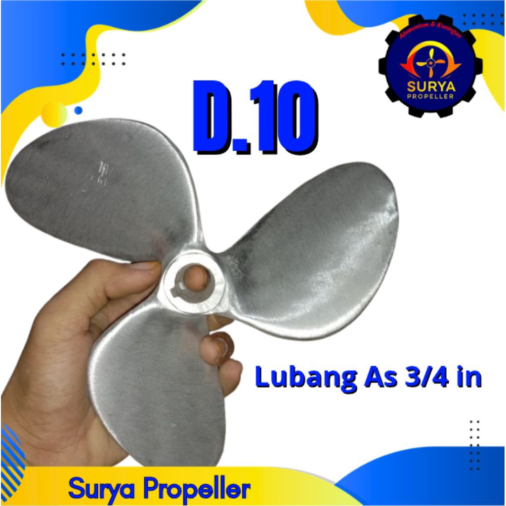 Kipas Kapal D.10 daun3 baling-baling perahu
