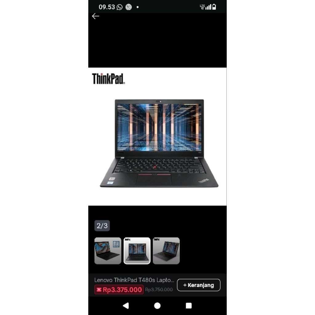 Lenovo ThinkPad T480 Laptop intel Core i7
