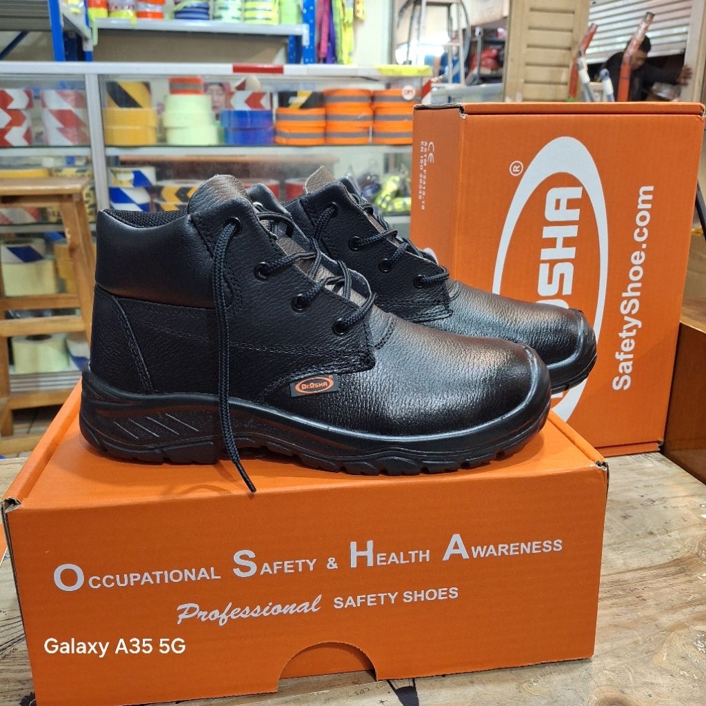 Sepatu Safety Pria DR OSHA / Sepatu Safety Proyek SNI Murah Original