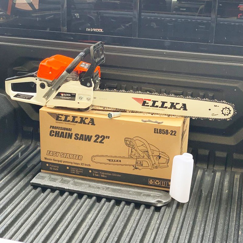 CHAINSAW Alat Pemotong Gergaji Lanjut Bensin Portabel 20/22/24 Inci Asli Baja Mini/Gergaji Mesin/Mes