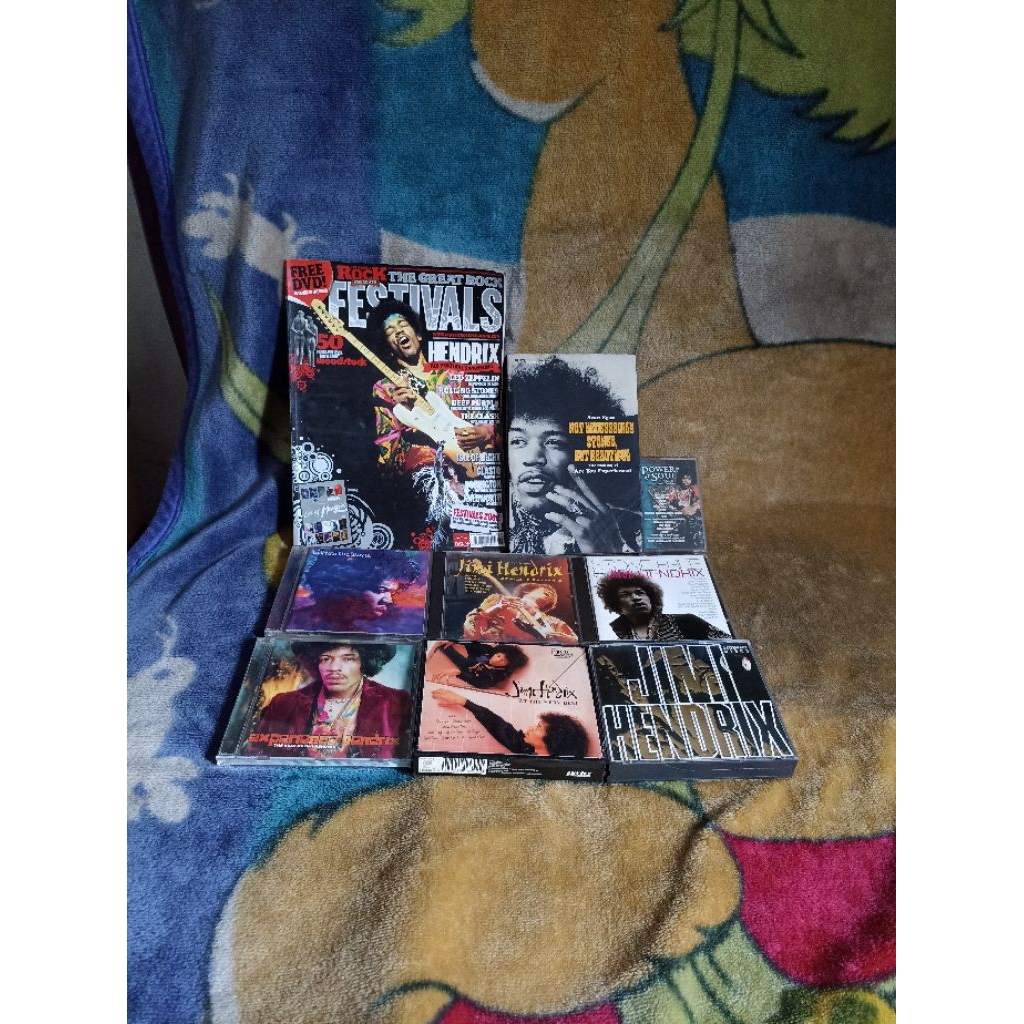 Varian Jimi Hendrix Buku Majalah Kaset Cd Lokal Import