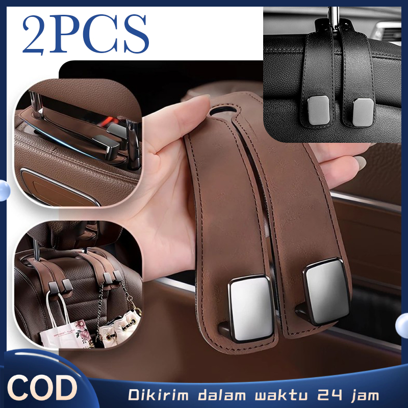 Hanger Mobil Kursi Belakang Gantungan Jok Mobil Kait Kursi Jok Mobil Double Hook Gantungan Jok Mobil