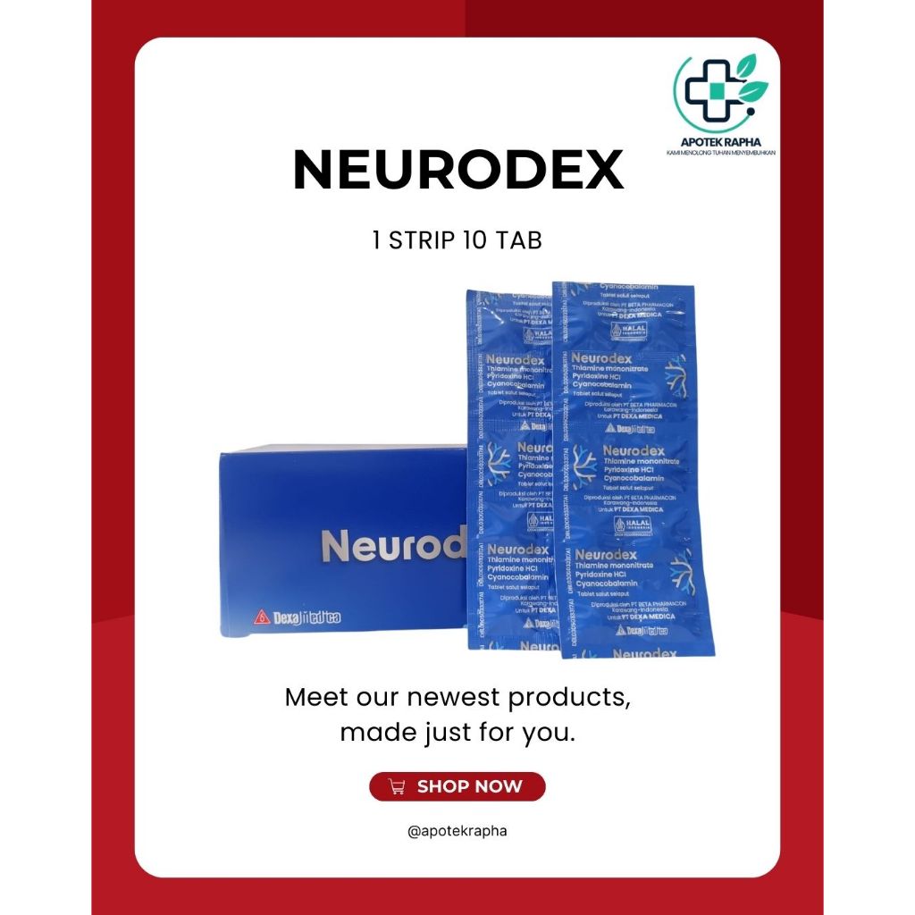 Neurodex Vitamin Saraf | B1 | B6 | B12 isi 10 Tablet