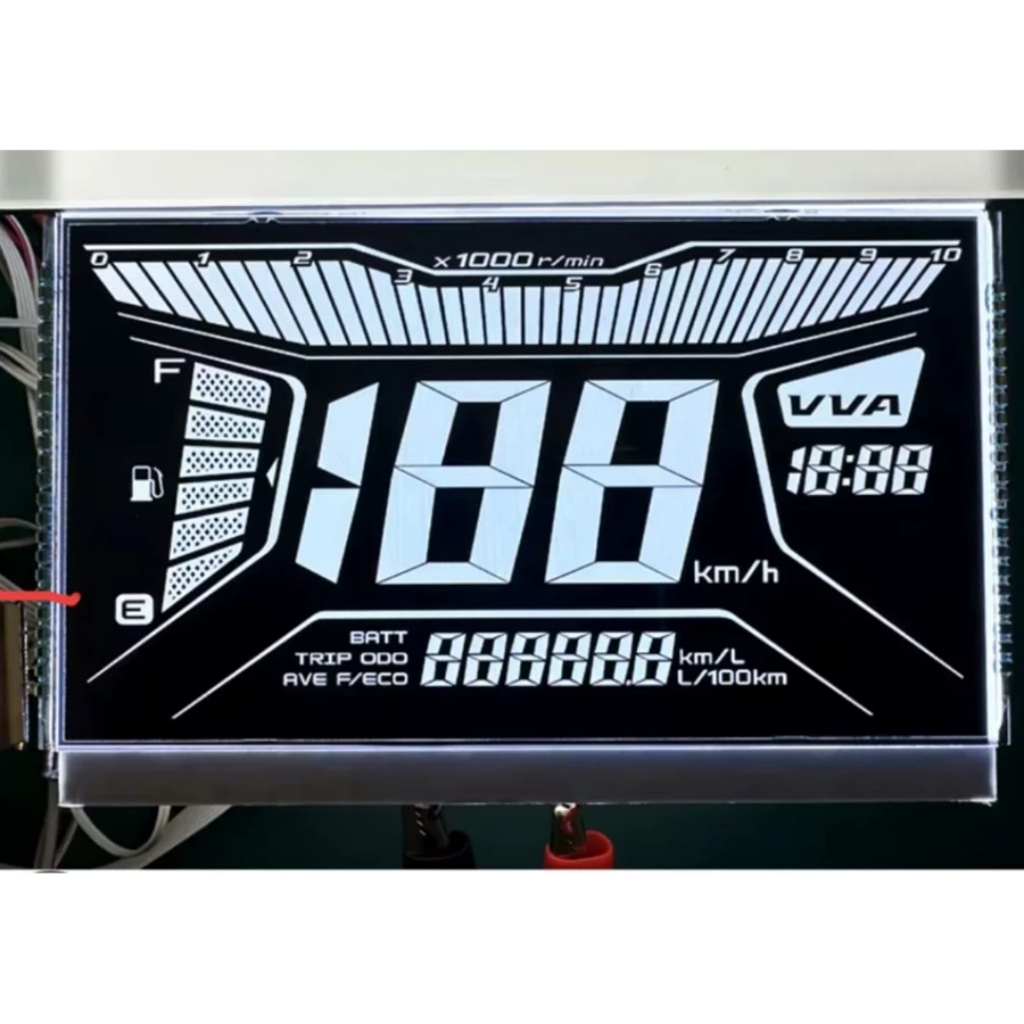[VA] LCD Aerox 155 Lexi (Dark Mode) Speedometer Digital Yamaha Cocok Semua tipe, Aerox ABS or Aerox 