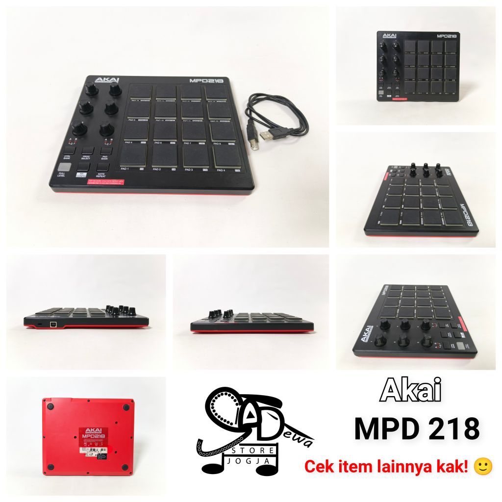 AKAI MPD 218 PAD MIDI CONTROLLER DJ PRODUCER CONTROLER MPD218
