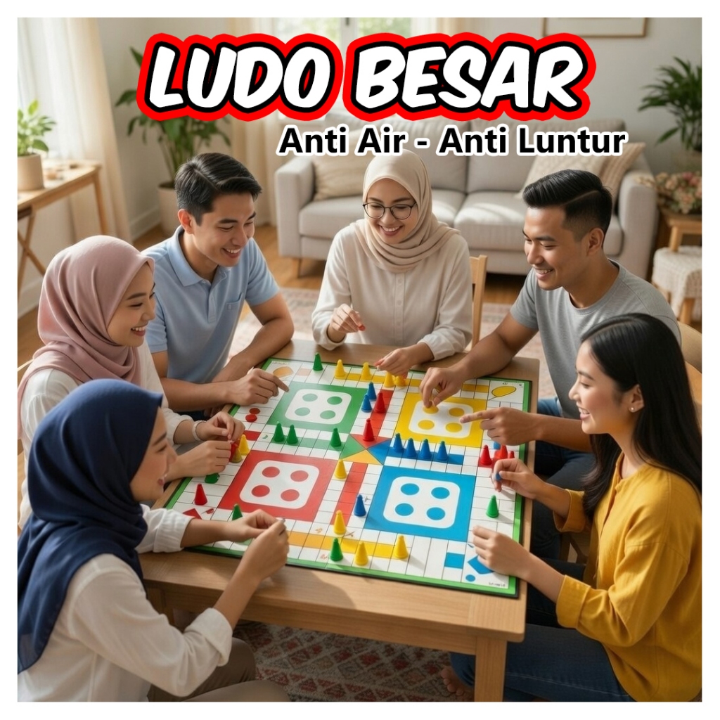 MAINAN LUDO KOTAK UKURAN BESAR