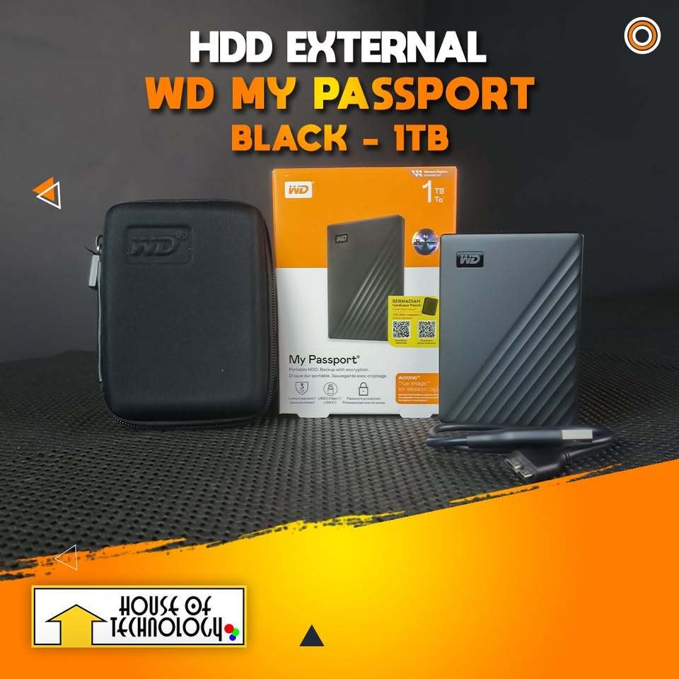 HDD External WD My Passport Black - 1TB
