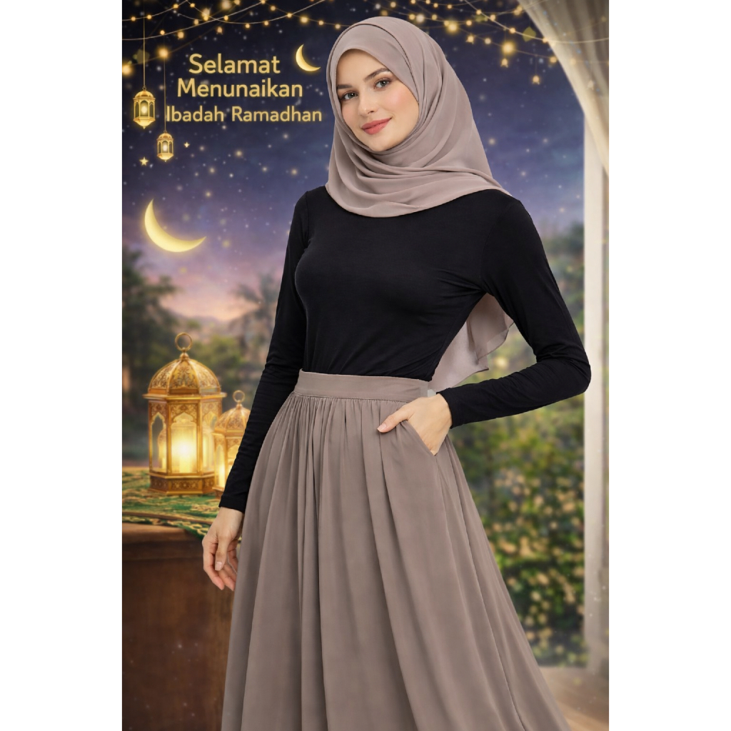 Inner / Manset  Rajut Wanita Polos Lengan Panjang Leher Tinggi/ Turtle Neck Korean Style Bahan Adem