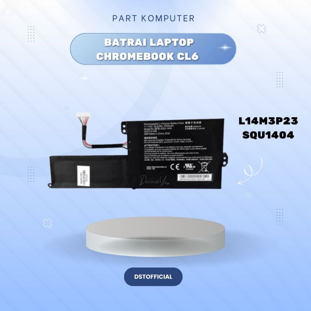 BATRE CTL CHROMEBOOK NL6 BATRE NL6 NEW KODE L14M3P23 / SQU-1404