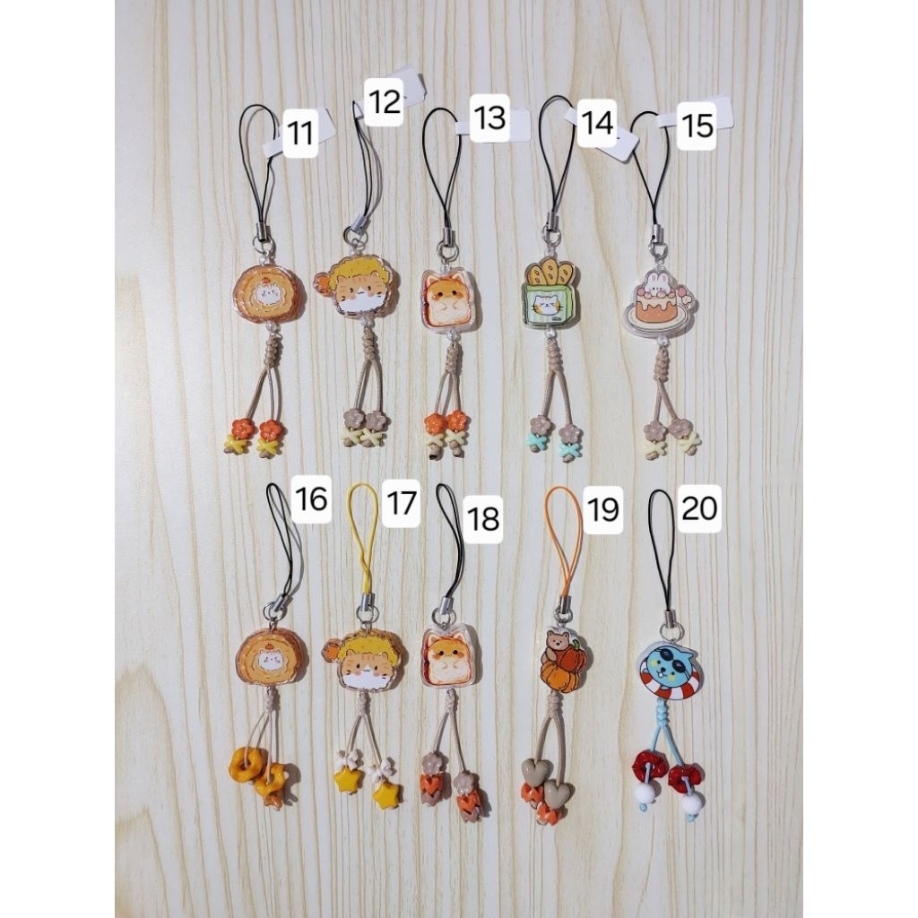 Mini Phone Charm Aksesoris HP Aksesoris Tas Gantungan Kunci Karakter Lucu untuk HP dan Tas
