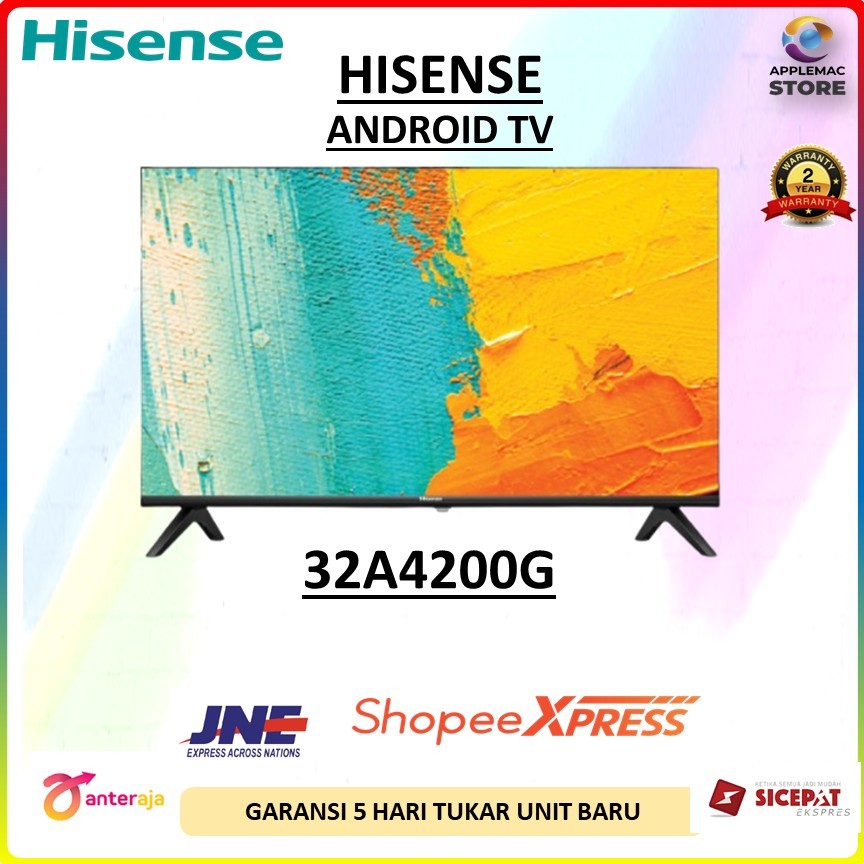 SMART TV HISENSE ANDROID TV FRAMELESS 32 INCH HD